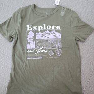 Green Explore Graphic T-Shirt